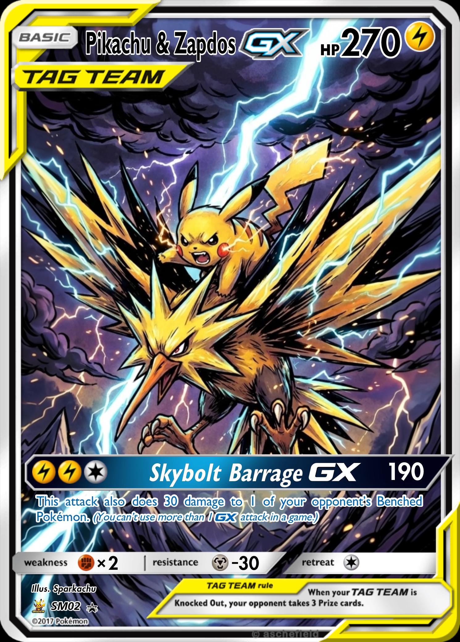Custom Pokemon Proxy Tag-Team Card __etsy:8145120703