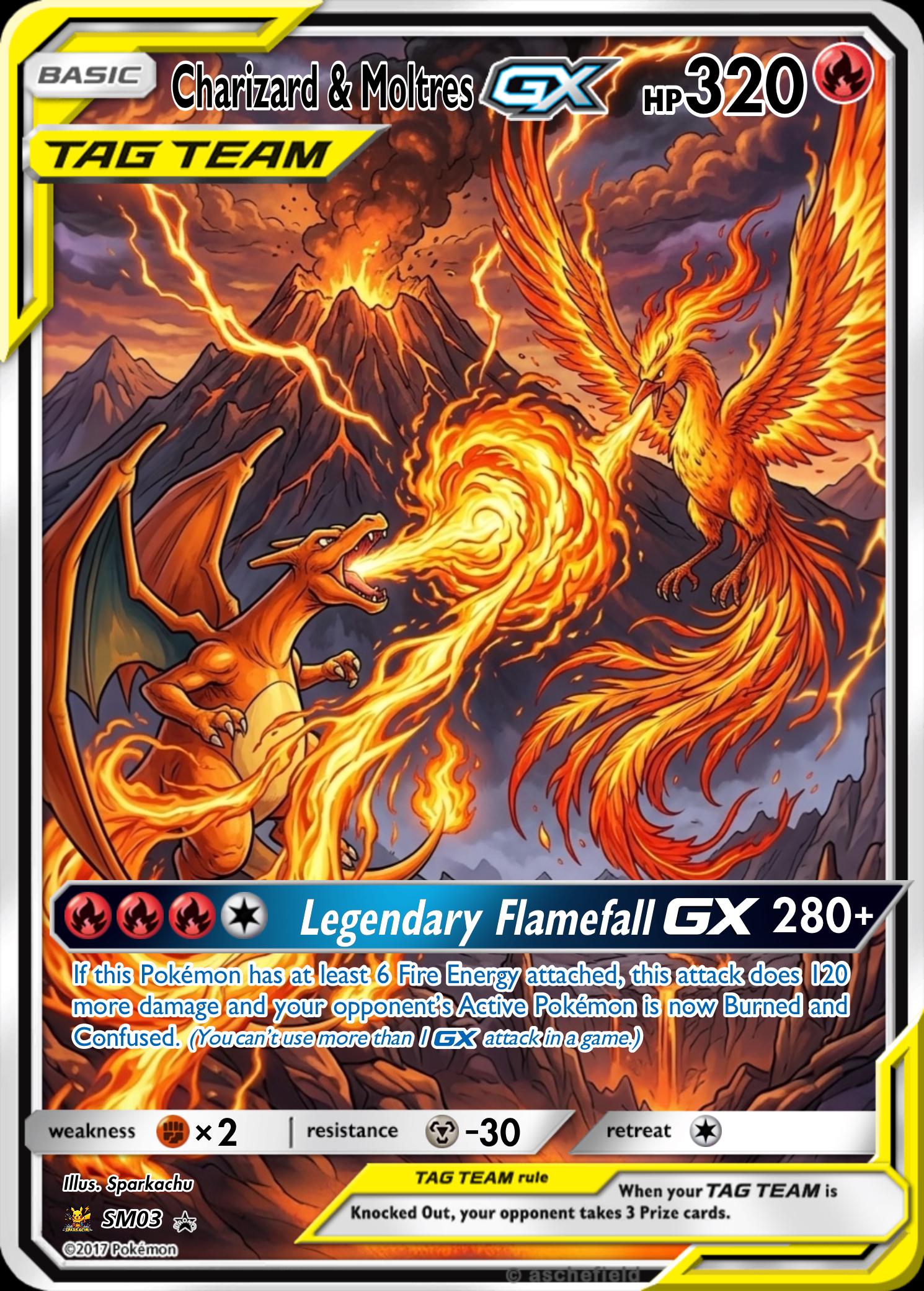 Custom Pokemon Proxy Tag-Team Card __etsy:8145120707