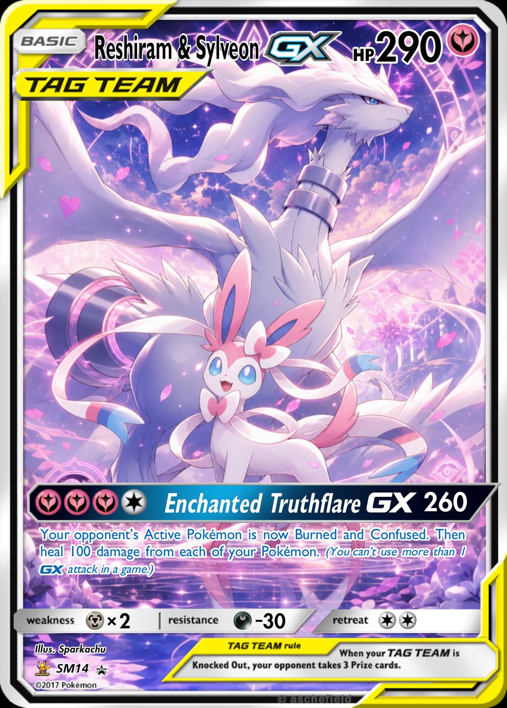 Custom Pokemon Proxy Tag-Team Card __etsy:8197619781