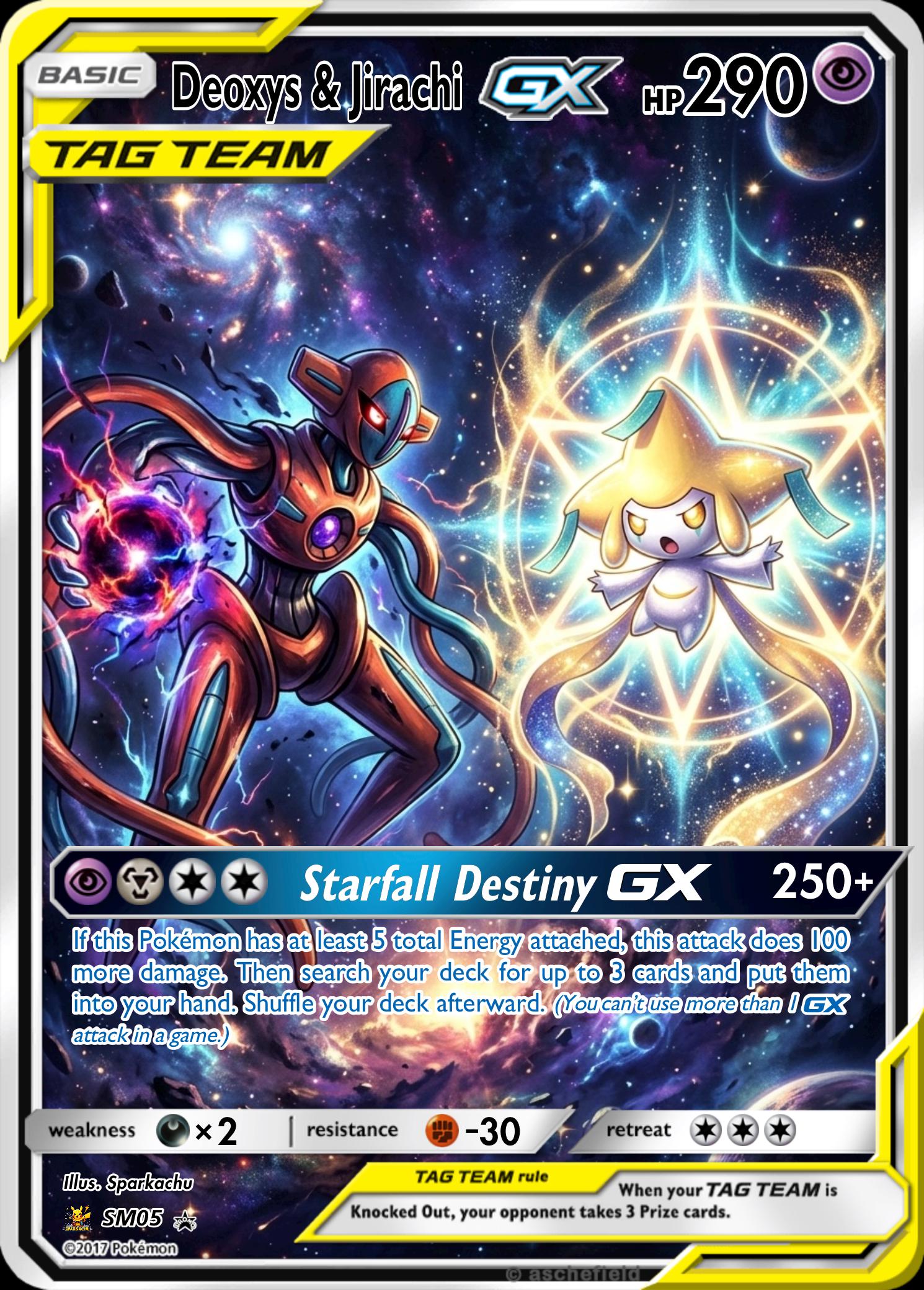 Custom Pokemon Proxy Tag-Team Card __etsy:8097216932
