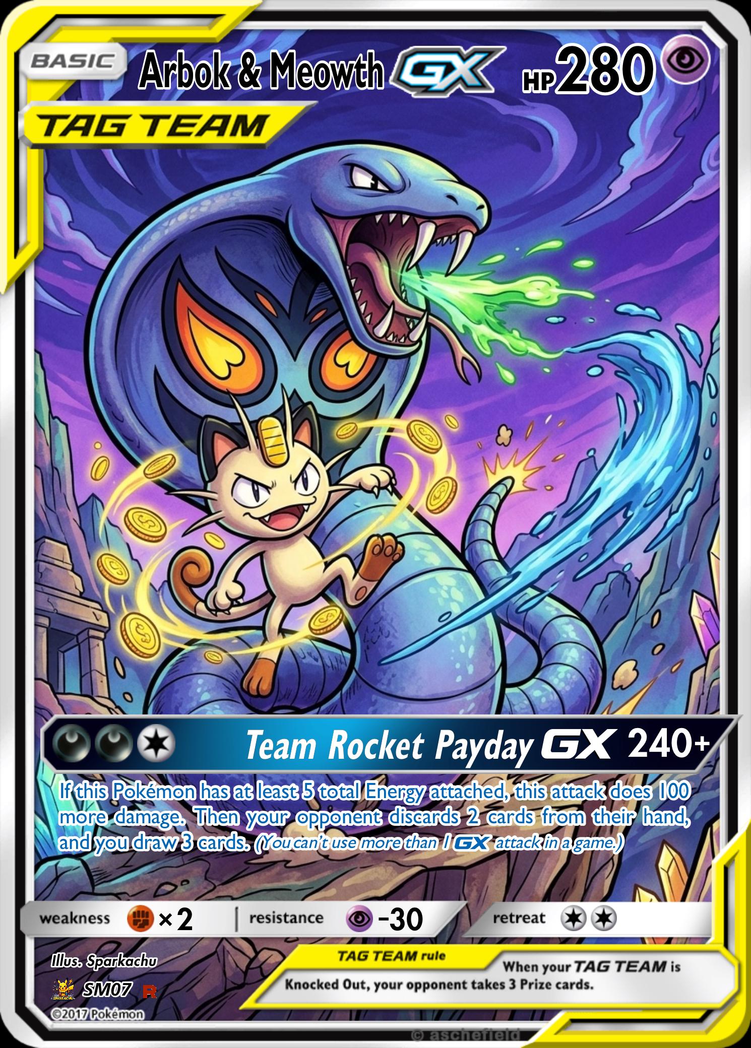 Custom Pokemon Proxy Tag-Team Card __etsy:8145120717