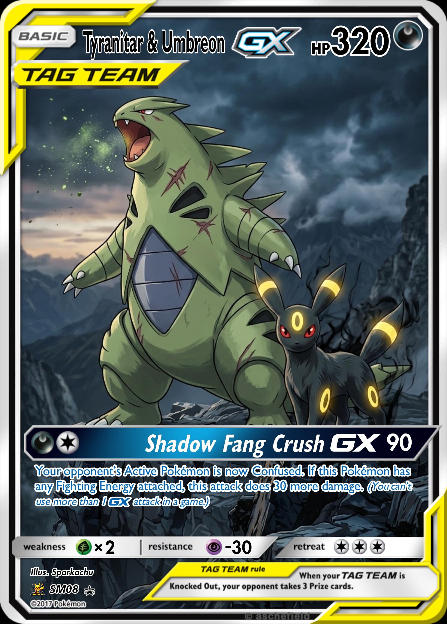 Custom Pokemon Proxy Tag-Team Card __etsy:8097216844