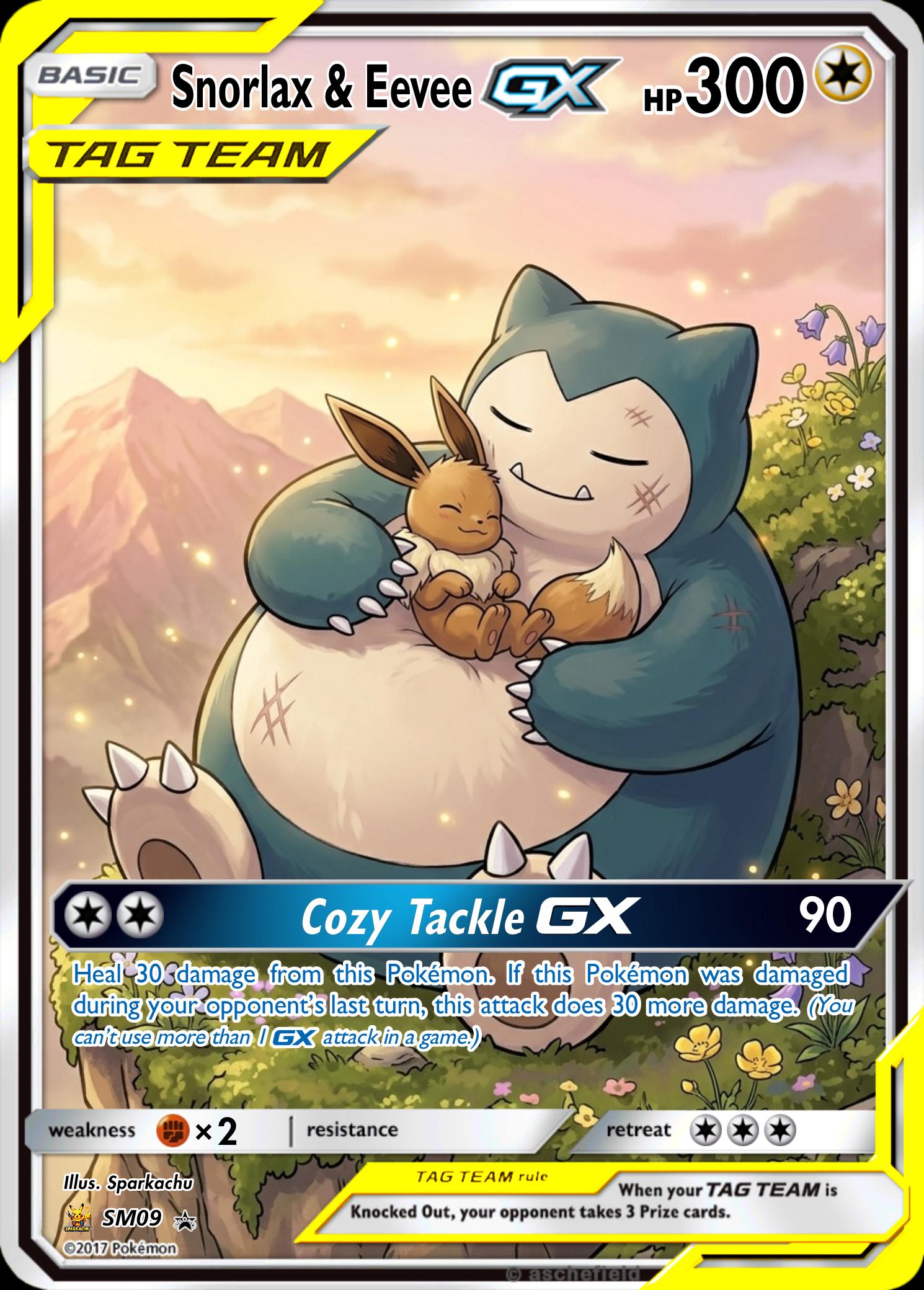 Custom Pokemon Proxy Tag-Team Card __etsy:8097216824