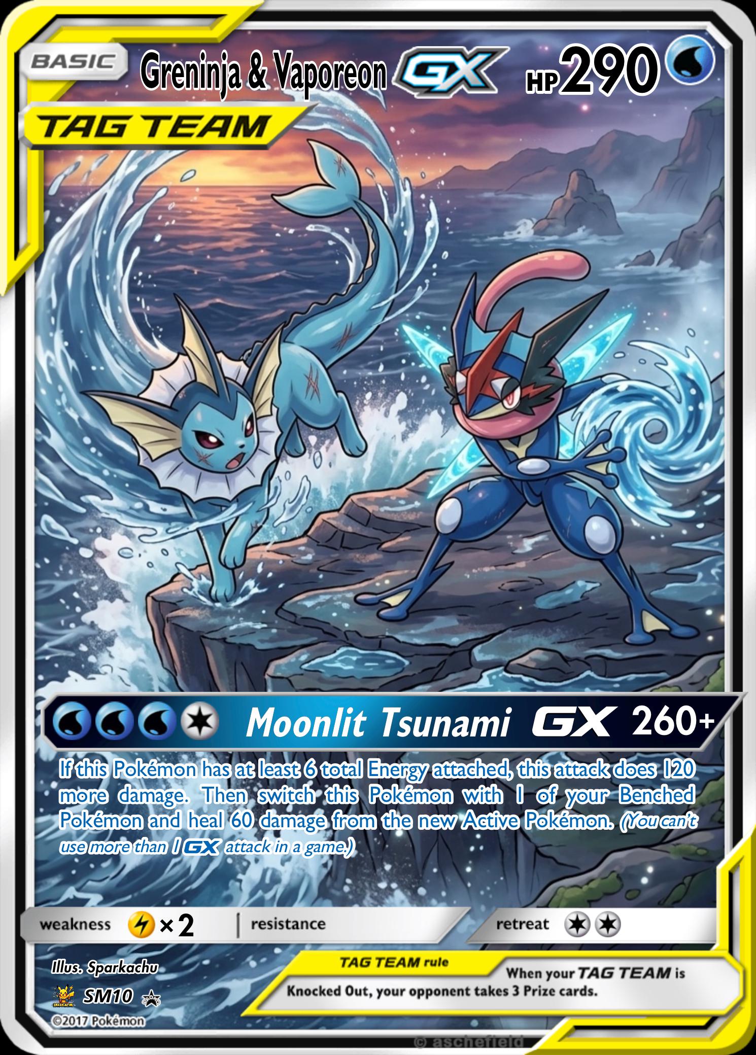 Custom Pokemon Proxy Tag-Team Card __etsy:8145120673