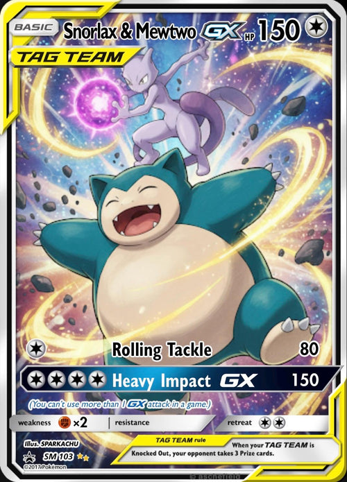 Custom Pokemon Proxy Tag-Team Card __etsy:8097216402