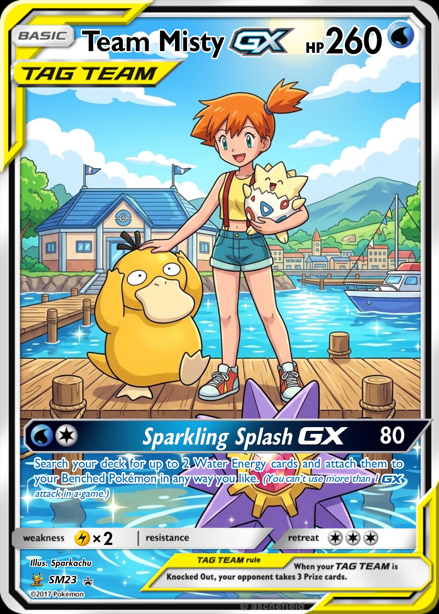 Custom Pokemon Proxy Tag-Team Card __etsy:8145180907