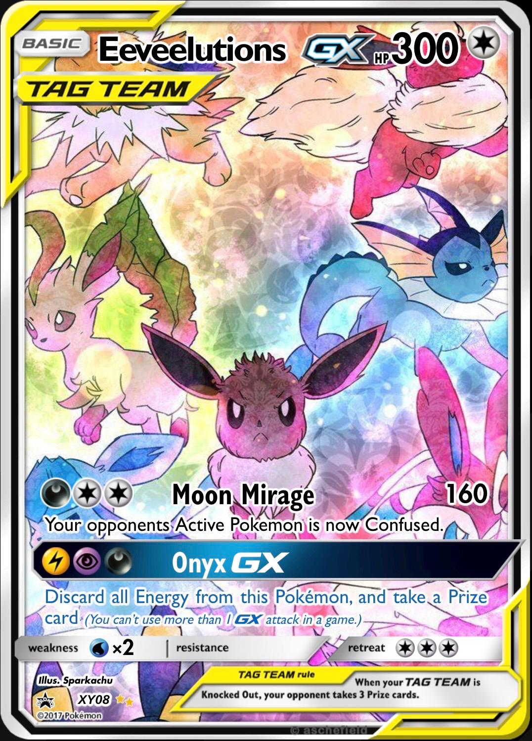 Custom Pokemon Proxy Tag-Team Card __etsy:8097216426