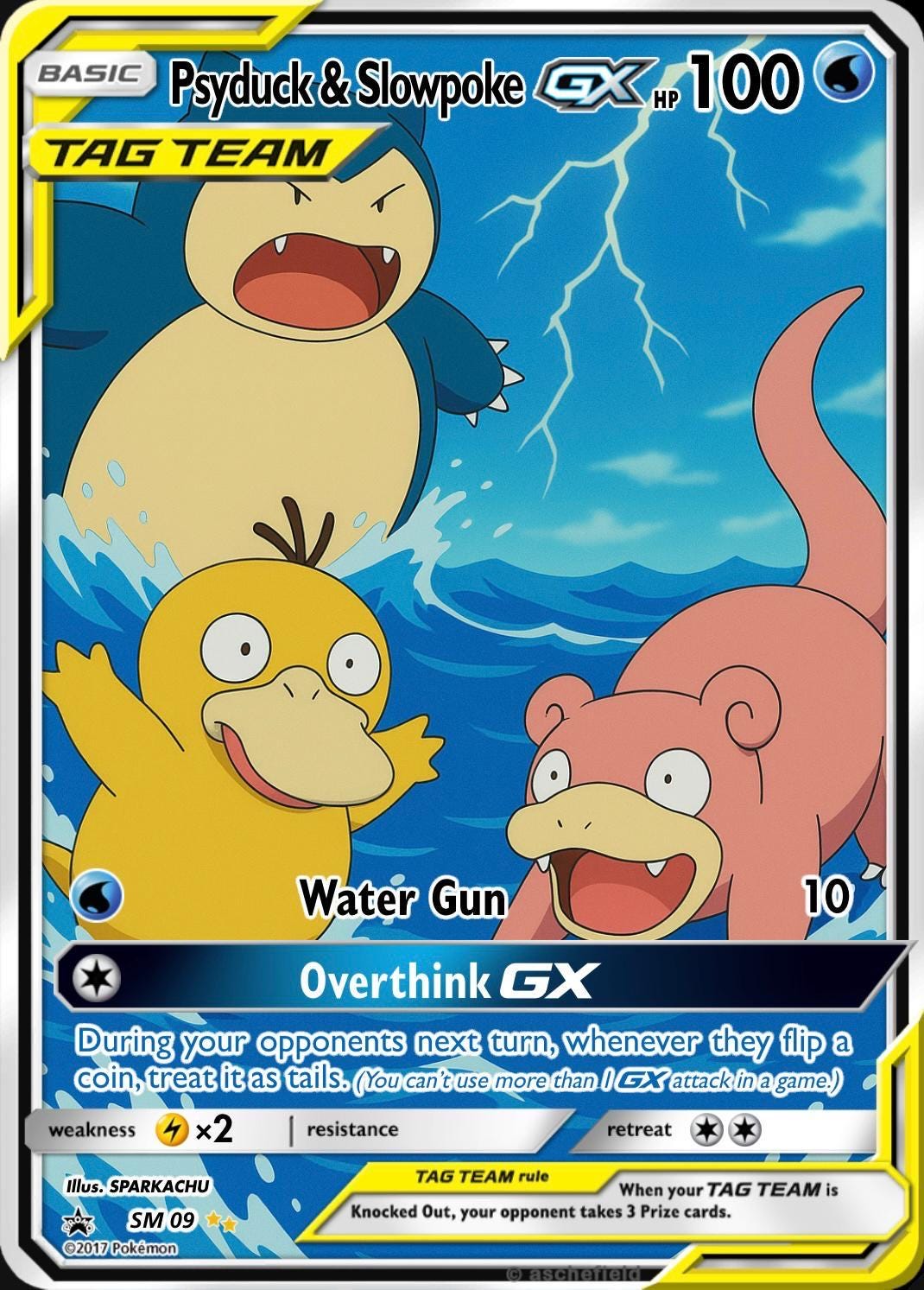 Custom Pokemon Proxy Tag-Team Card __etsy:8145173815