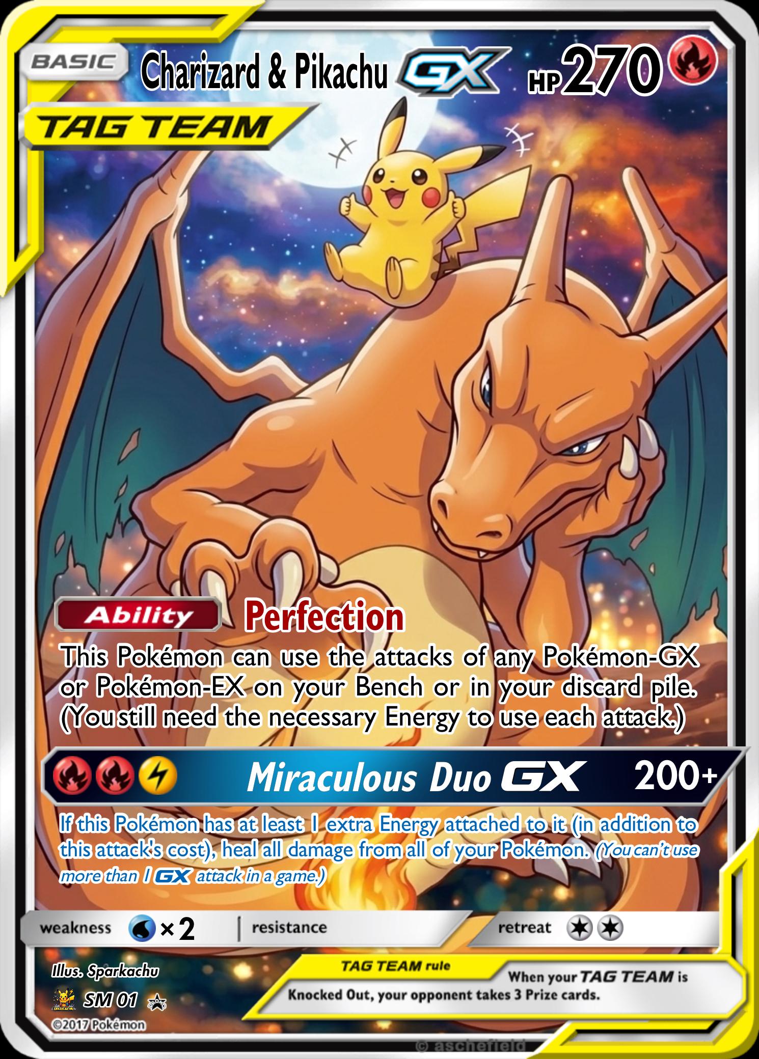 Custom Pokemon Proxy Tag-Team Card __etsy:8097216848