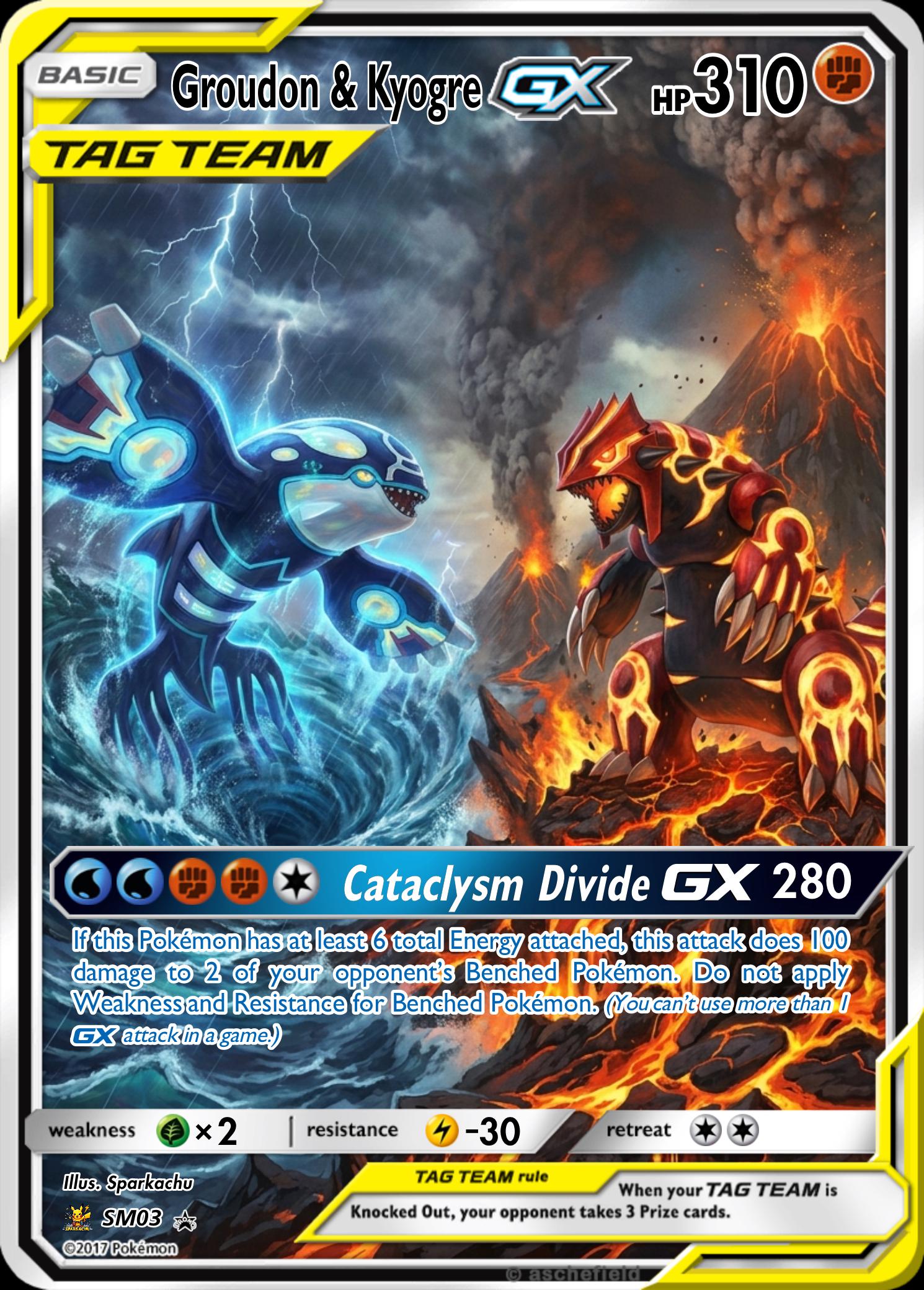 Custom Pokemon Proxy Tag-Team Card __etsy:8097216938