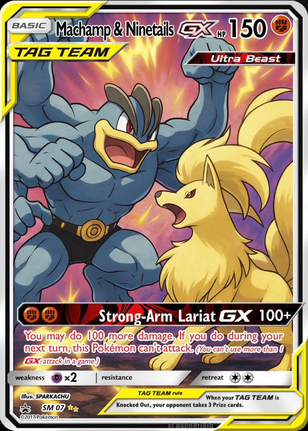 Custom Pokemon Proxy Tag-Team Card __etsy:8197619651