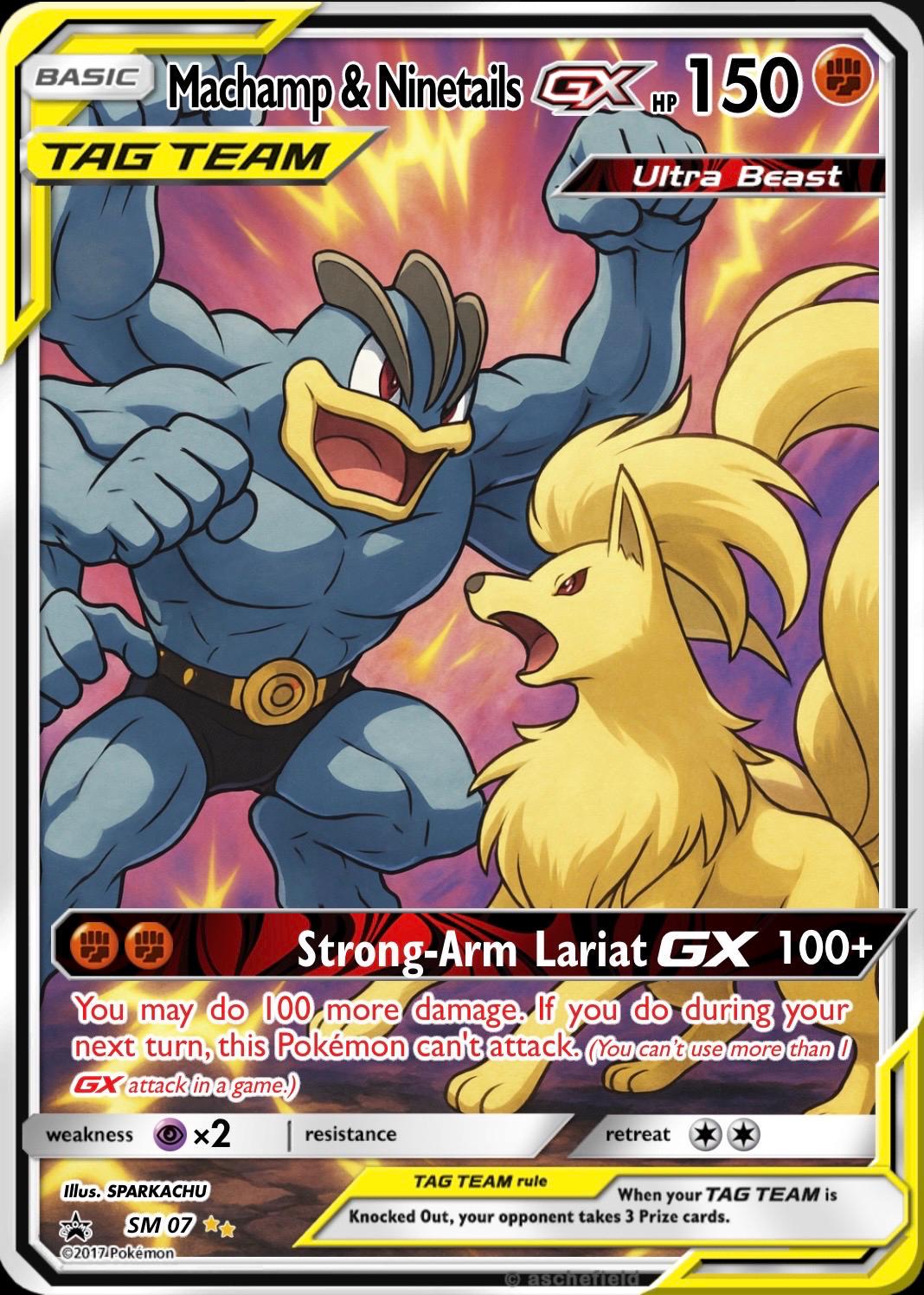 Custom Pokemon Proxy Tag-Team Card __etsy:8197619651