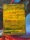 Pikachu ex Proxy Card - Gold Mega Ultra Rare / Snorlax Ex / Psyduck Ex / Gengar Ex __etsy:8107029014