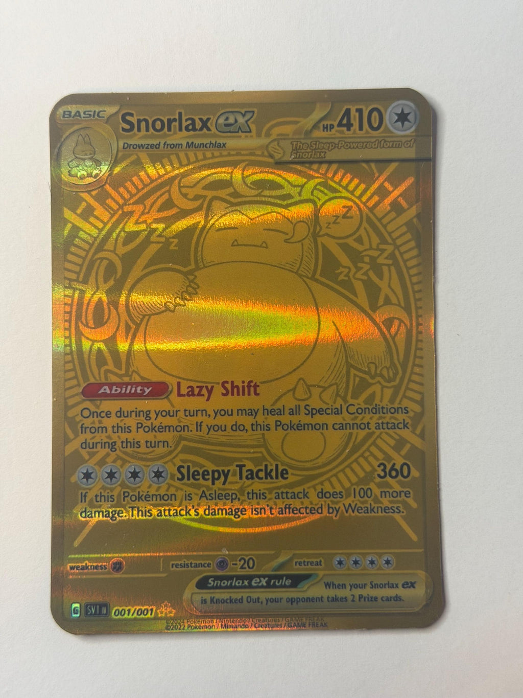 Pikachu ex Proxy Card - Gold Mega Ultra Rare / Snorlax Ex / Psyduck Ex / Gengar Ex __etsy:8171914249