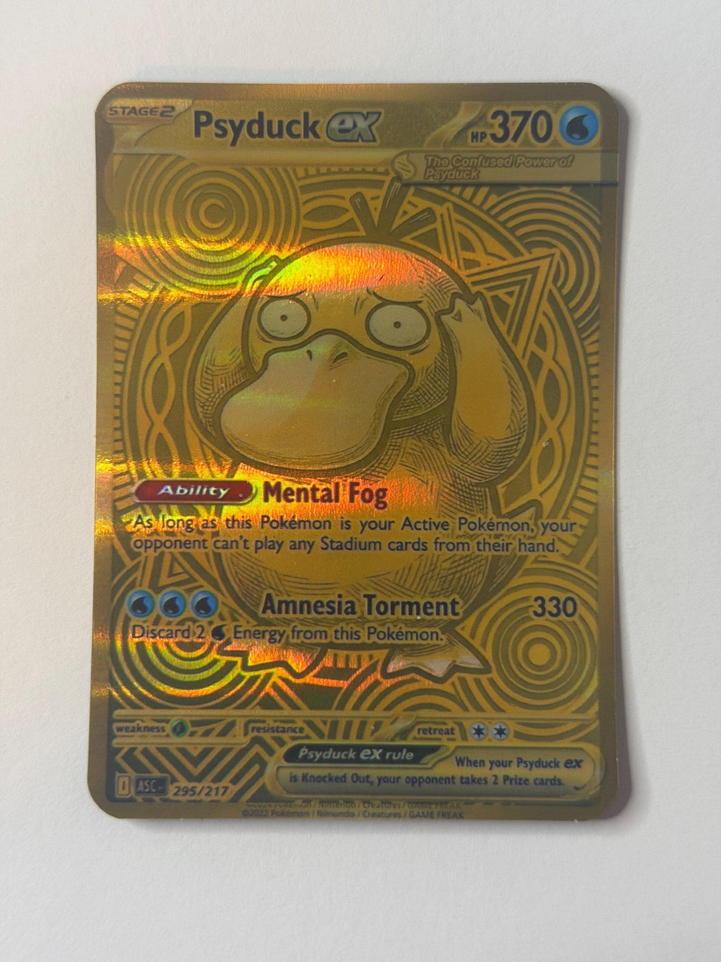 Pikachu ex Proxy Card - Gold Mega Ultra Rare / Snorlax Ex / Psyduck Ex / Gengar Ex __etsy:8124004032