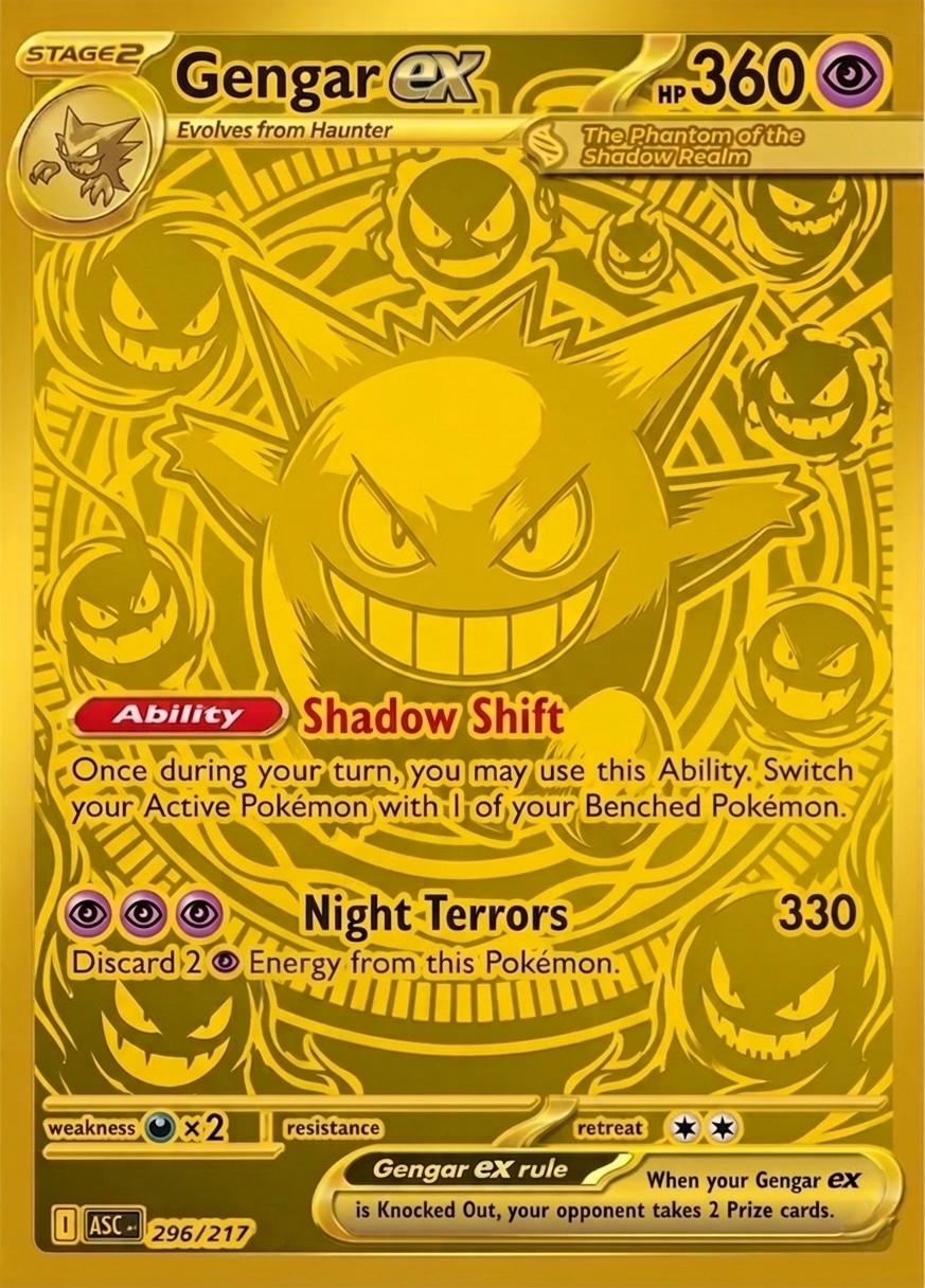 Pikachu ex Proxy Card - Gold Mega Ultra Rare / Snorlax Ex / Psyduck Ex / Gengar Ex __etsy:8124006526