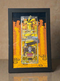 Gholdengo Ex and Gimmighoul from Paradox Rift Extended Pokémon Frame